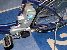 Detail der Antriebstechnik eines elektro-untersttzten Fahrrads